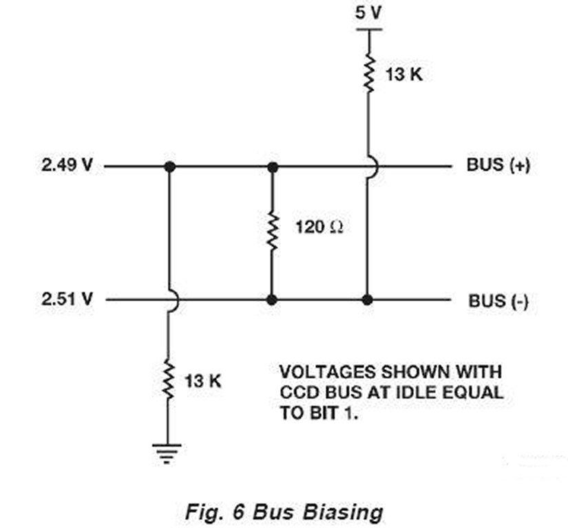 ccd bus bias voltages