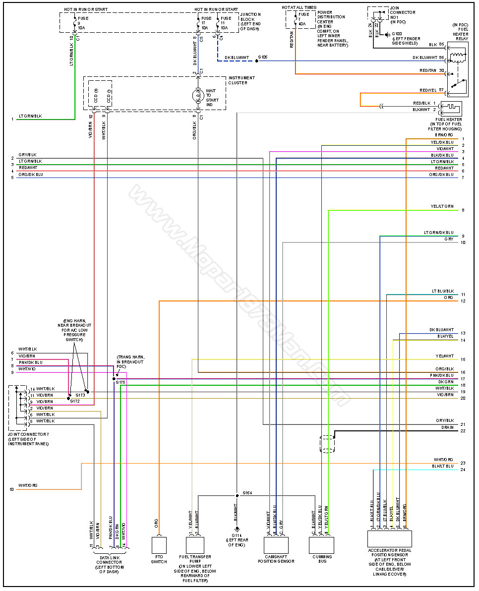 2000 Engine Wiring Map - Electrical